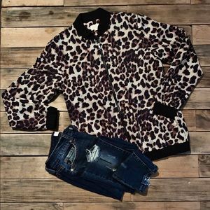 The leopard adventure bomber jacket